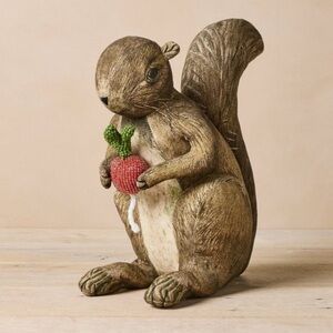 John Derain Charming Brown Squirrel Accent Pillow